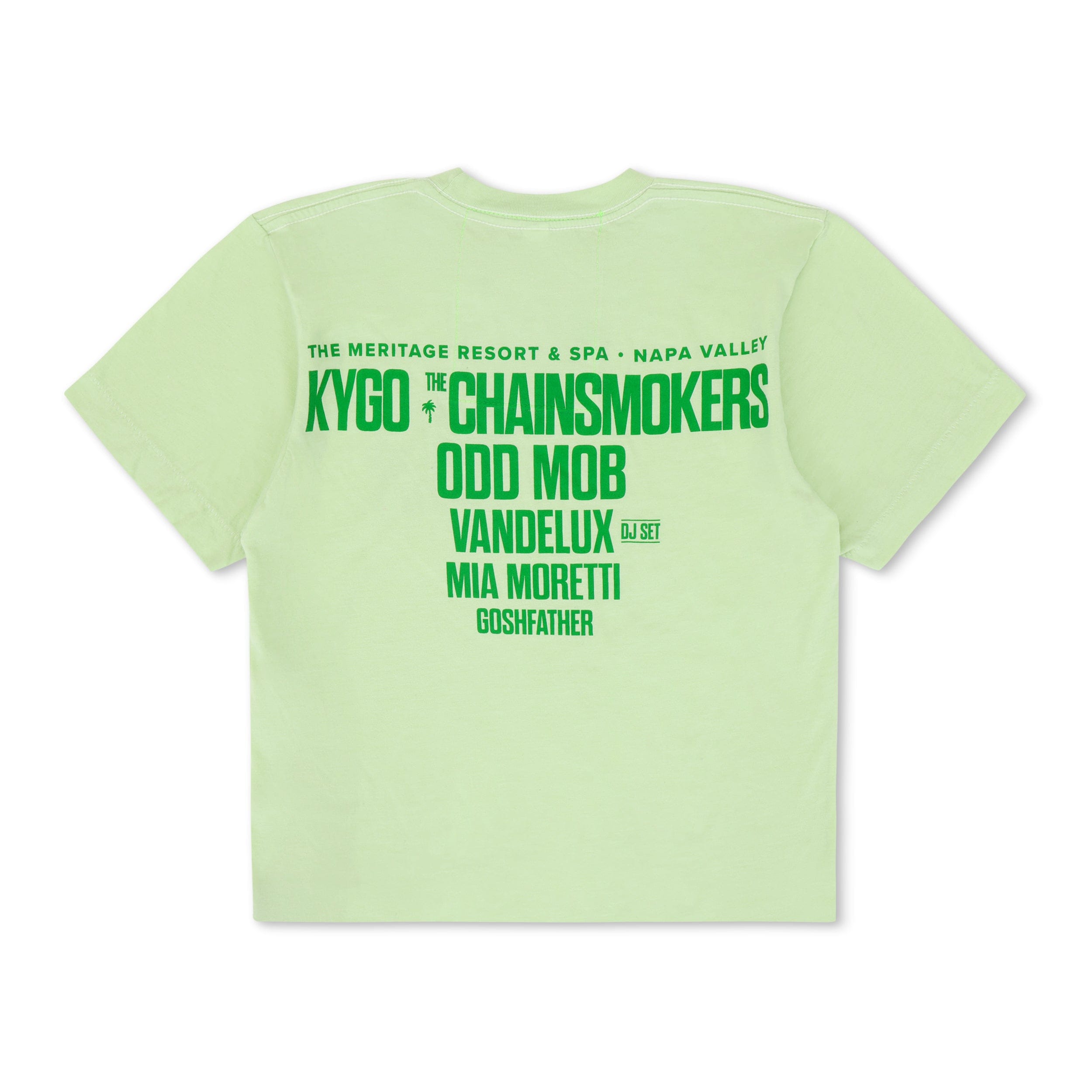 PALM TREE FEST NAPA 2025 BOYFRIEND TEE - LIME CREAM - Image 2