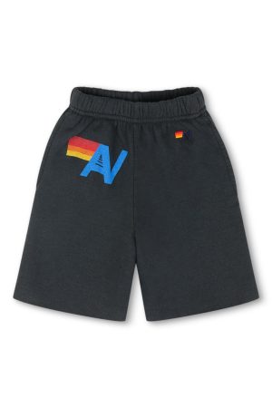 LOGO KIDS SWEATSHORTS - CHARCOAL