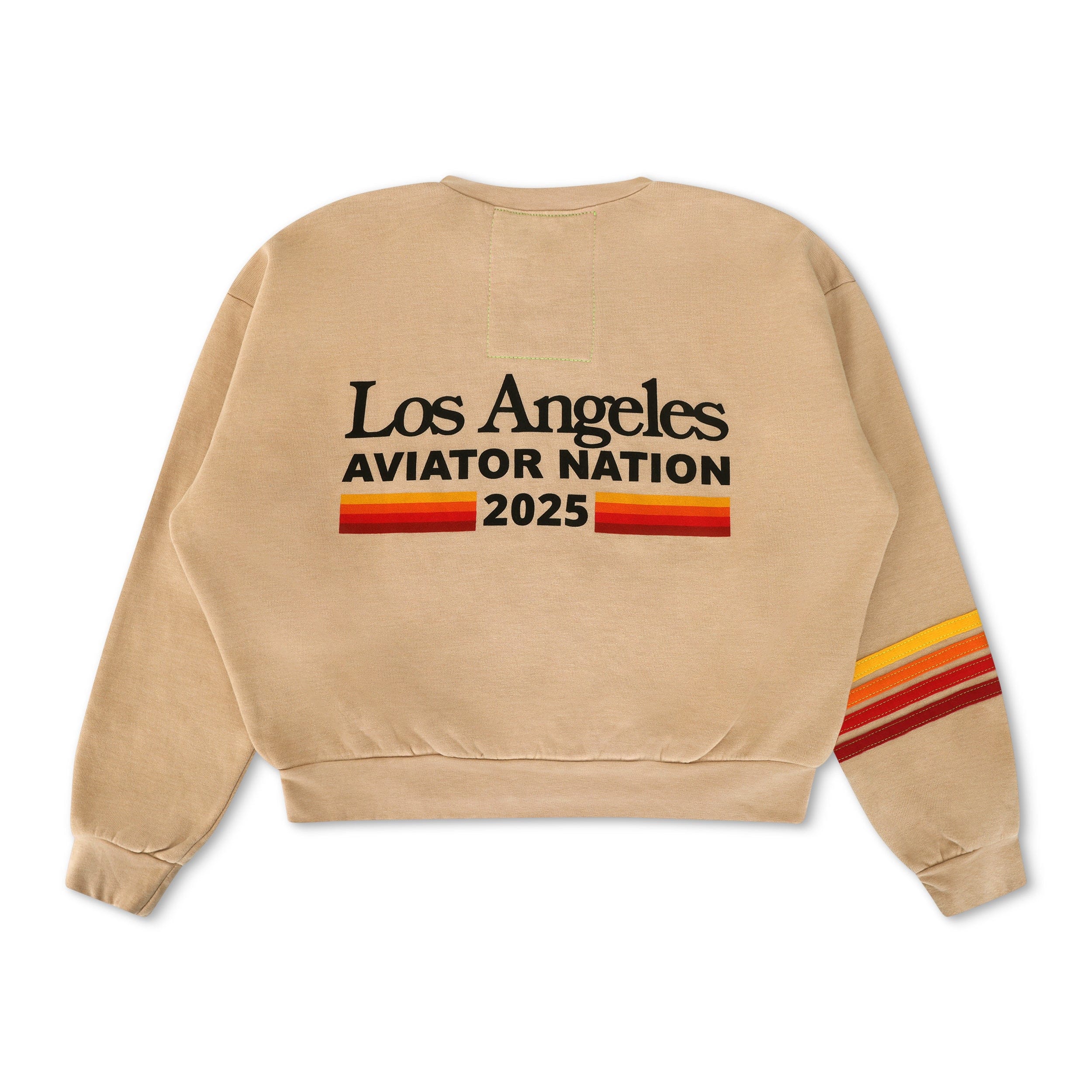 LOS ANGELES WINE & FOOD 2025 CREW SWEATSHIRT RELAXED - SAND - Image 6
