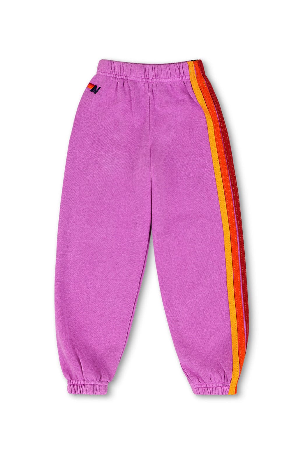 KID'S 5 STRIPE SWEATPANTS - NEON PURPLE - Image 2