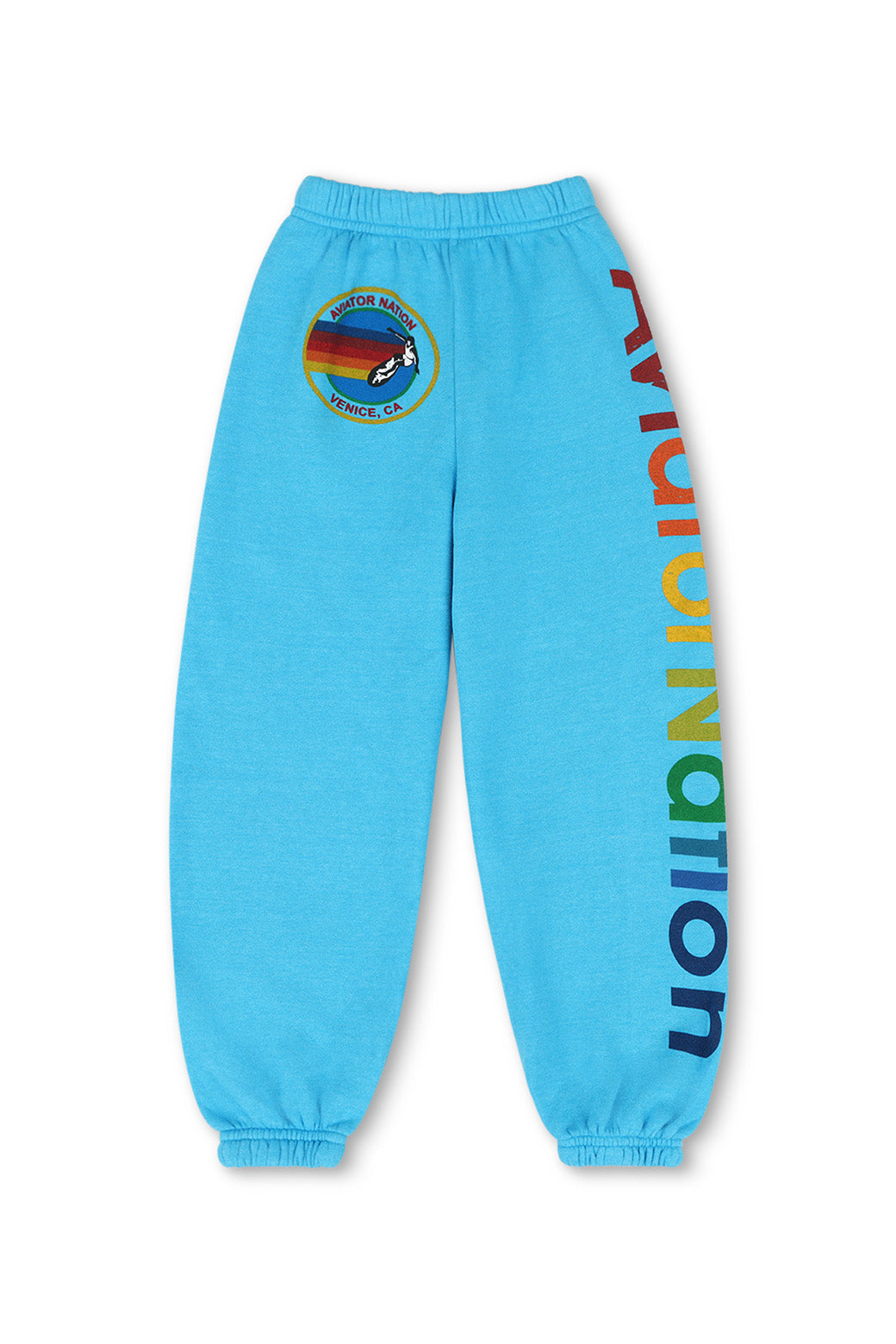 KID'S AVIATOR NATION SWEATPANTS - NEON BLUE - Image 2