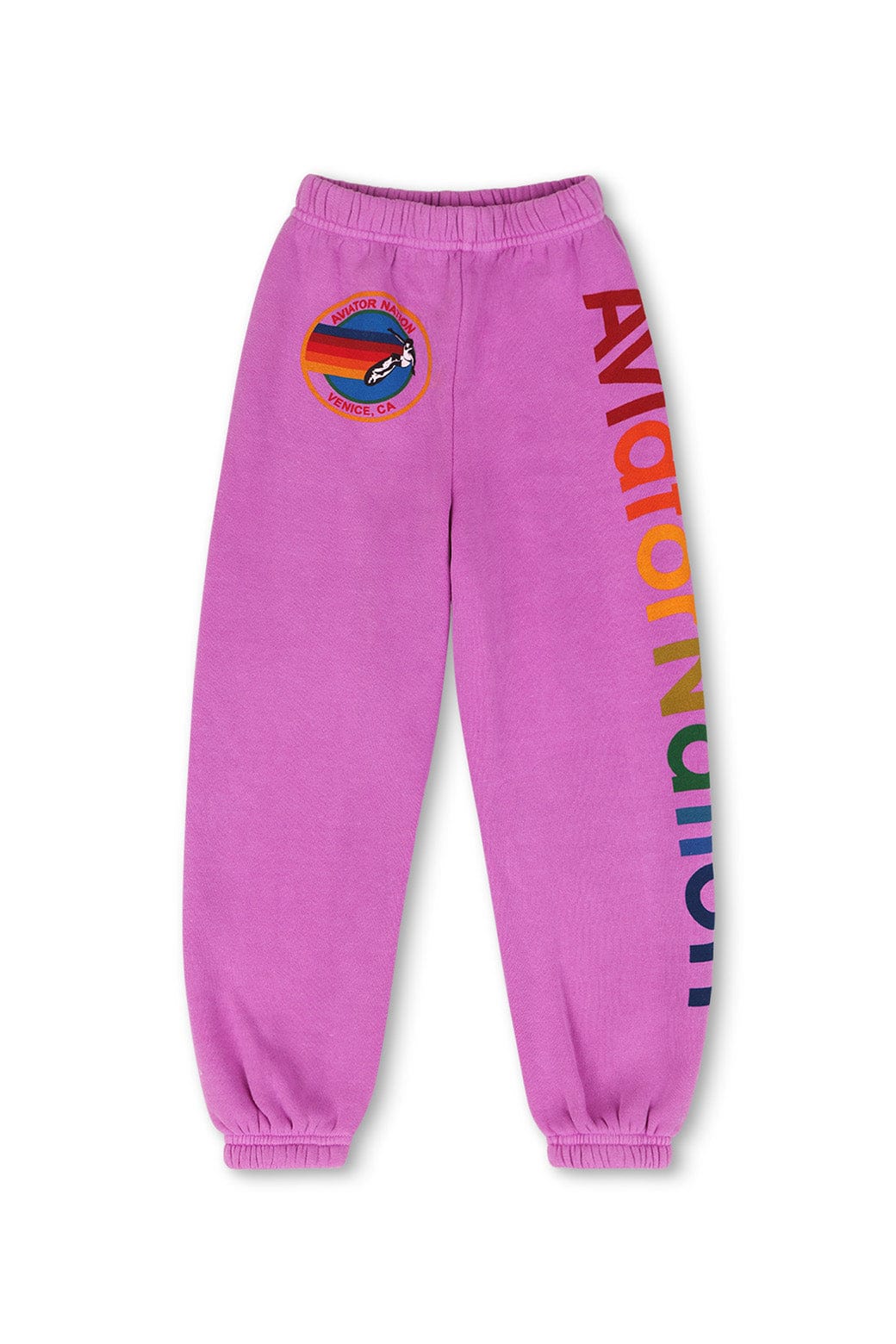KID'S AVIATOR NATION SWEATPANTS - NEON PURPLE - Image 2