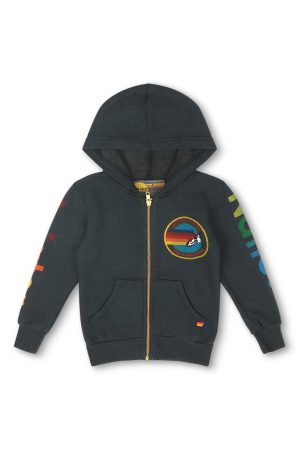 KID'S AVIATOR NATION HAMPTONS ZIP HOODIE - CHARCOAL