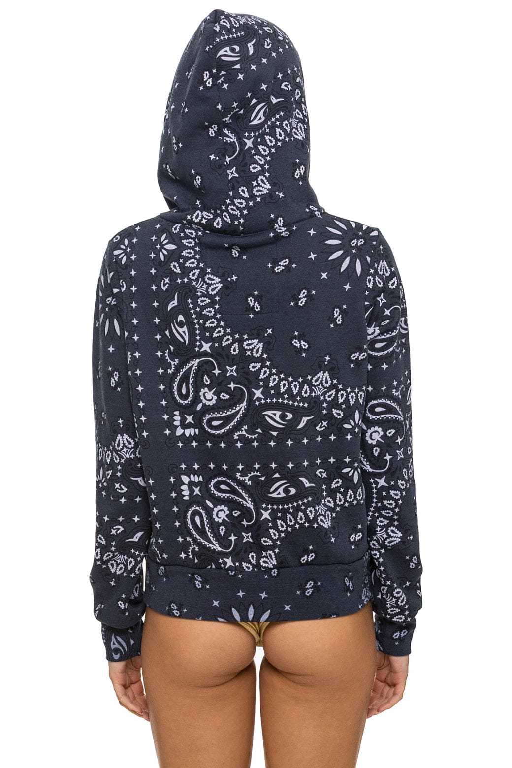 BANDANA ZIP HOODIE - CHARCOAL - Image 9