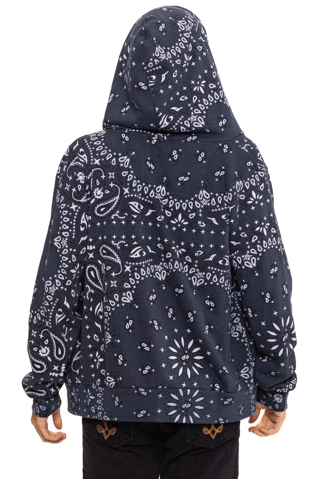 BANDANA ZIP HOODIE - CHARCOAL - Image 8