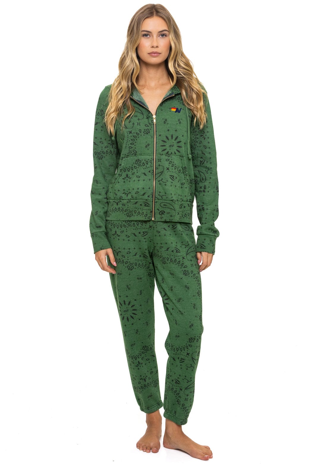 BANDANA ZIP HOODIE - PALM - Image 11