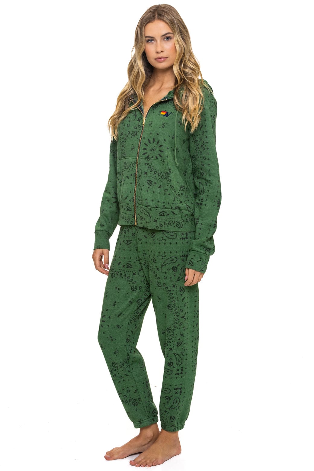 BANDANA ZIP HOODIE - PALM - Image 12