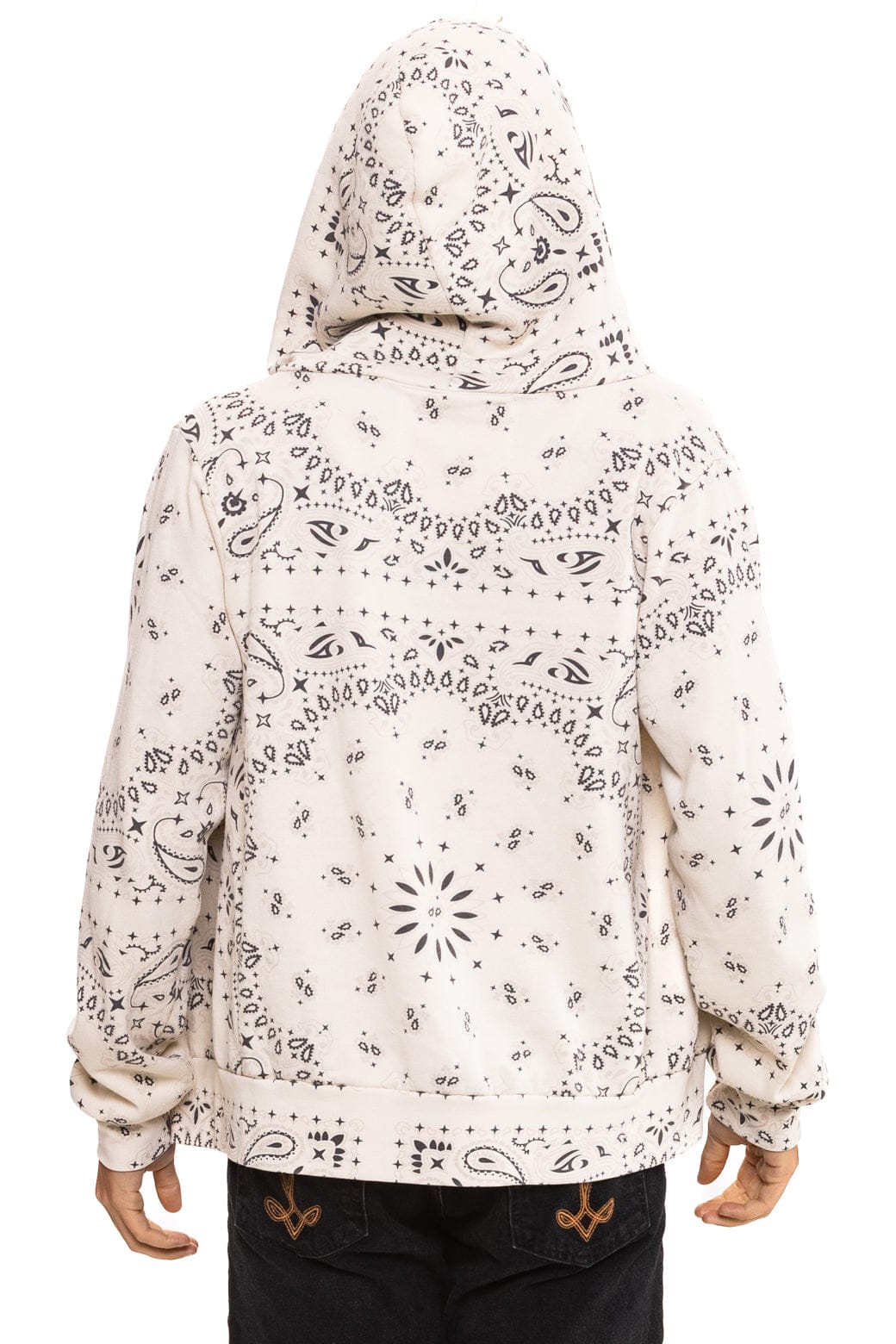 BANDANA ZIP HOODIE - VINTAGE WHITE - Image 10