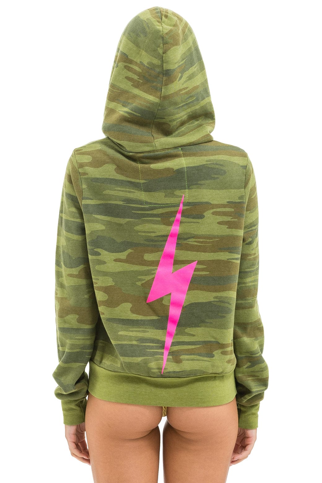 BOLT HOODIE - CAMO // NEON PINK