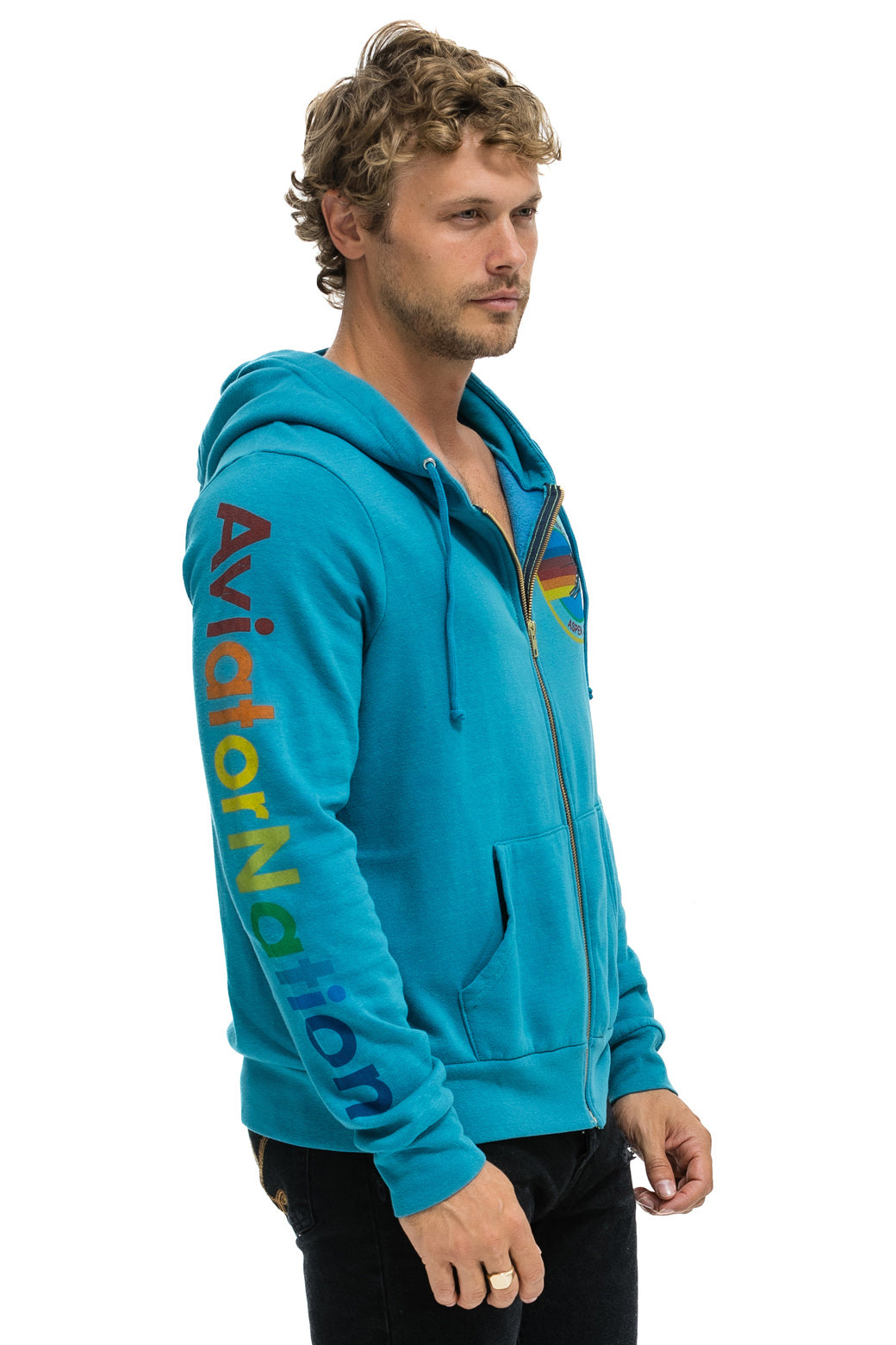 AVIATOR NATION ASPEN HOODIE - TEAL - Image 4