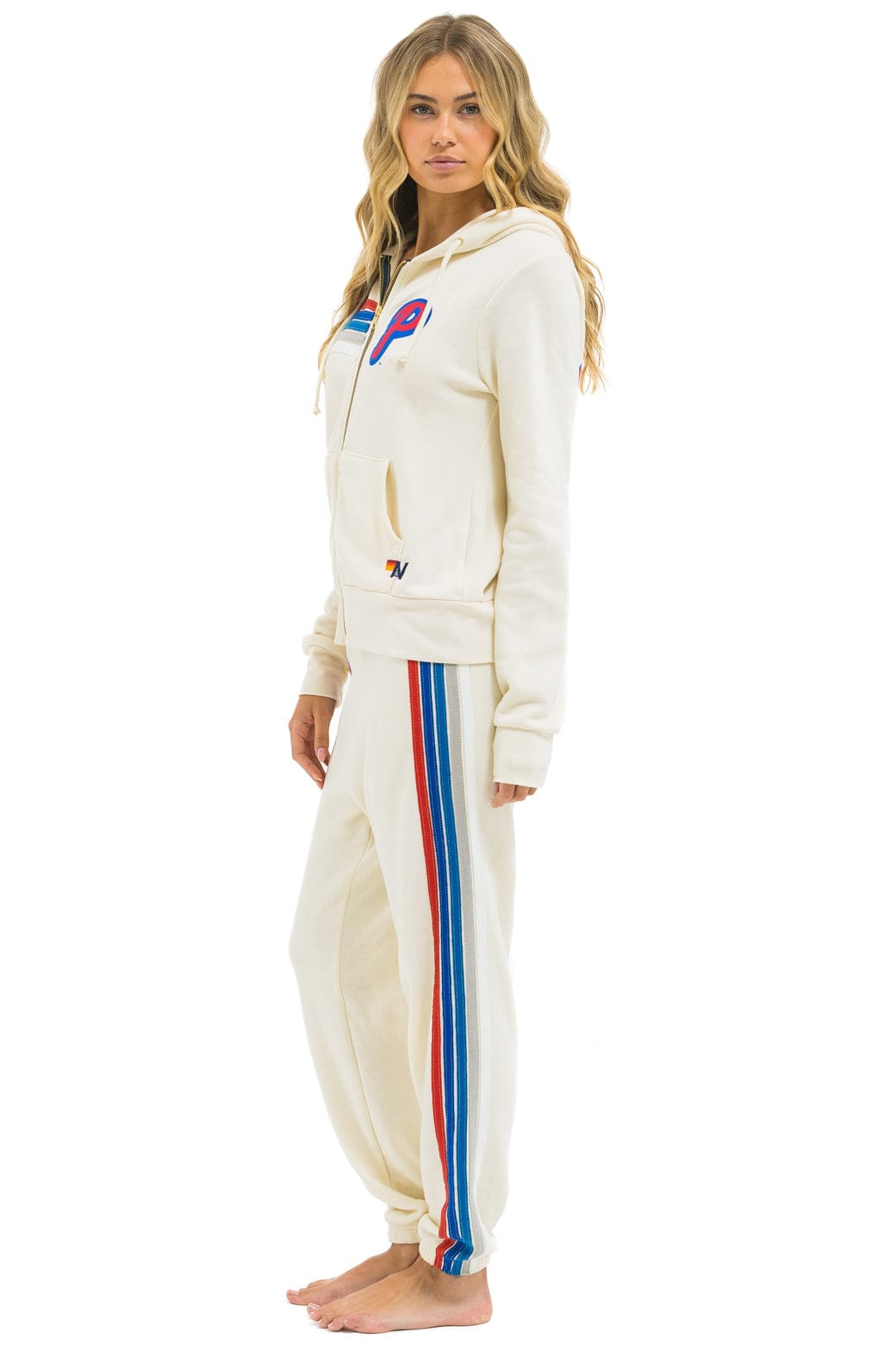 PHILLIES 5 STRIPE SWEATPANTS - VINTAGE WHITE // USA - Image 2