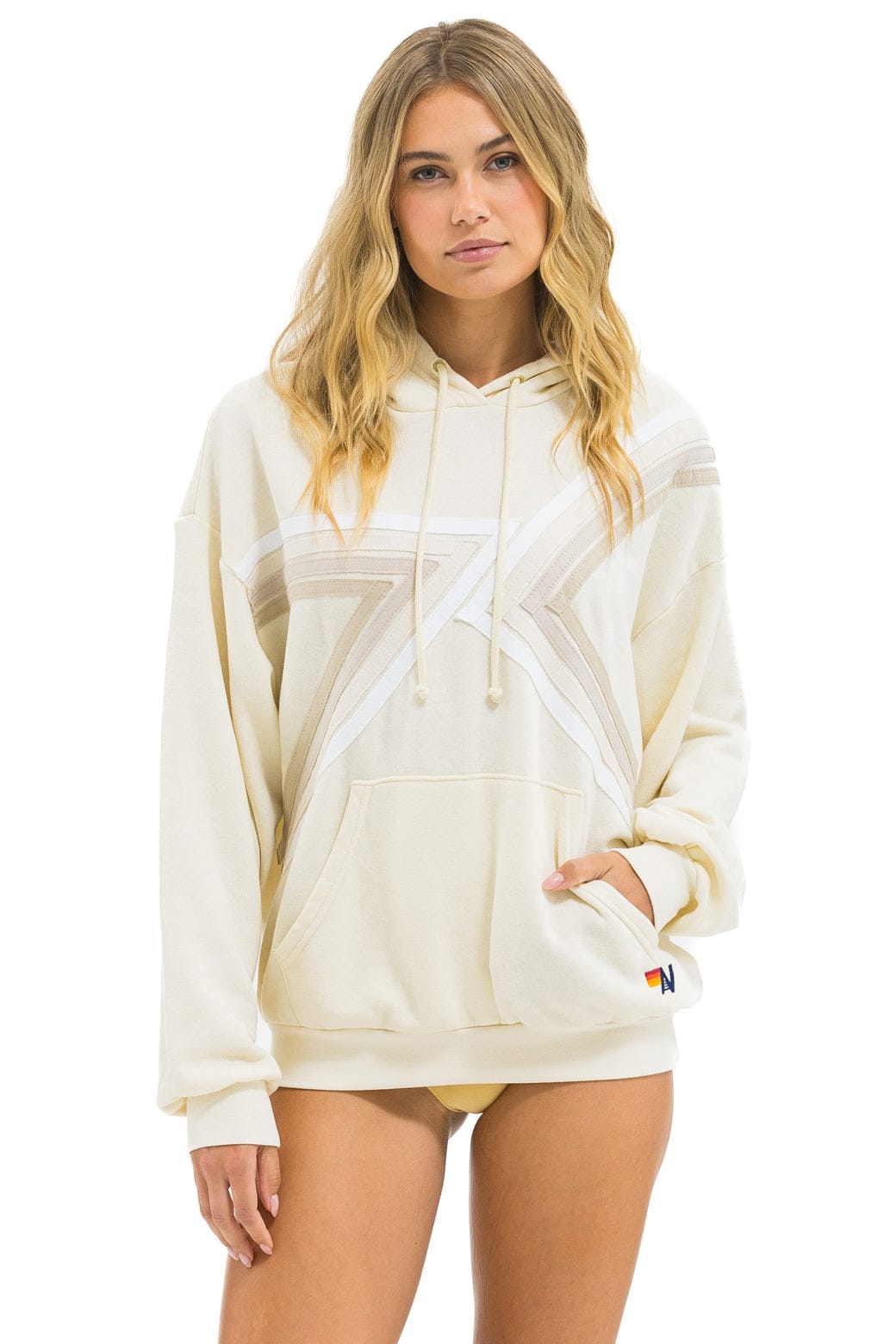 BLAZE PULLOVER HOODIE RELAXED - VINTAGE WHITE // VINTAGE WHITE - Image 3