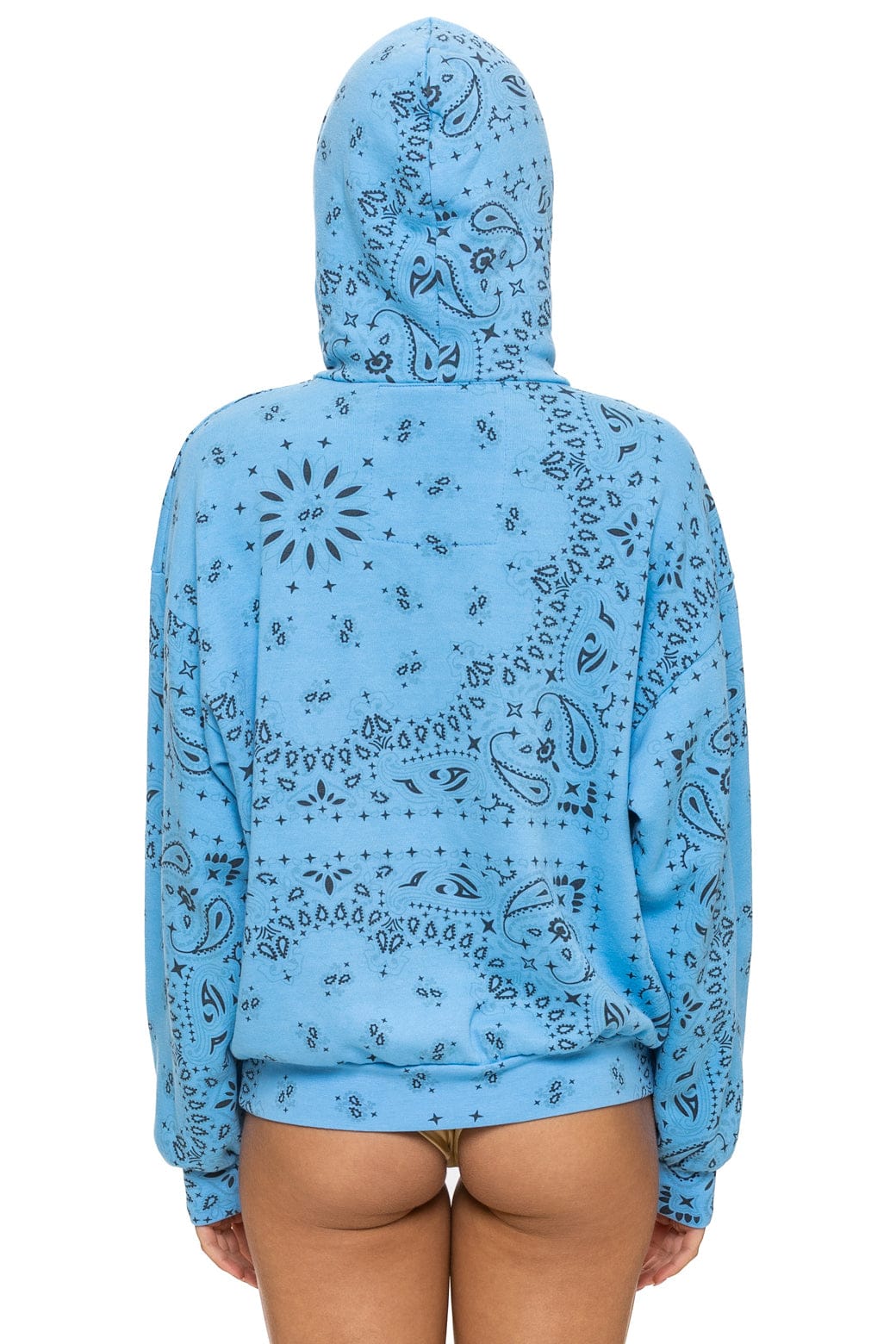 BANDANA MALIBU RELAXED PULLOVER HOODIE - SKY - Image 3