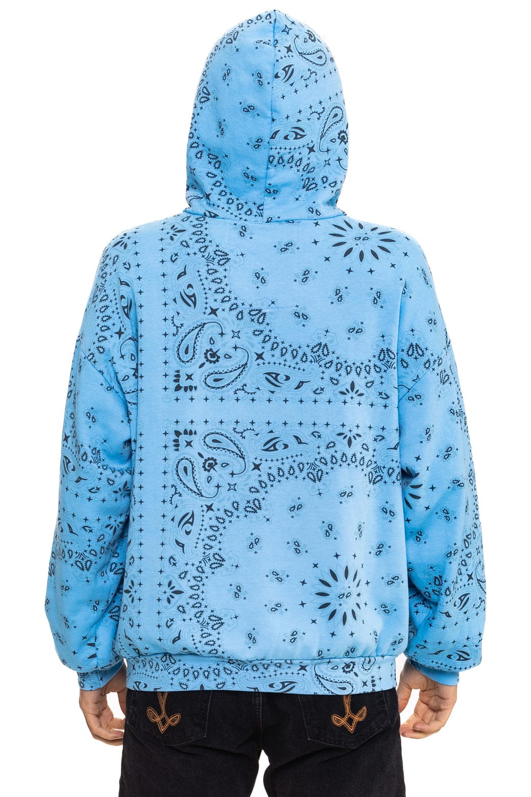 BANDANA MALIBU RELAXED PULLOVER HOODIE - SKY - Image 4