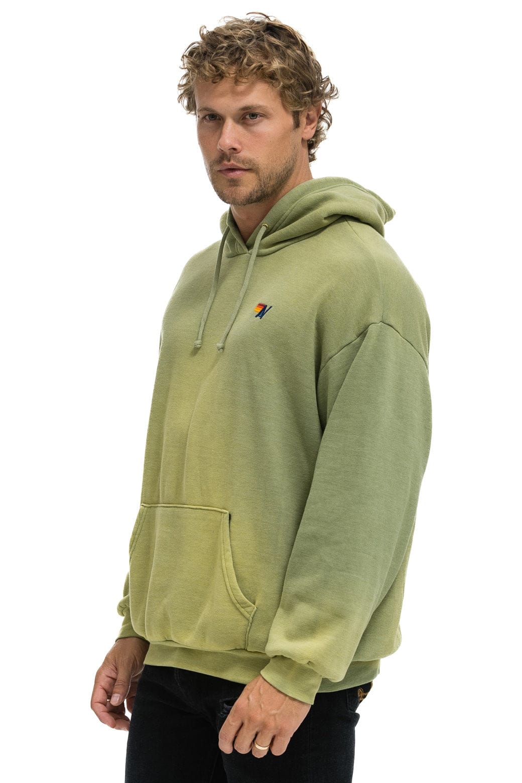 ESSENTIAL RELAXED PULLOVER HOODIE - FADED ARMY - Image 6
