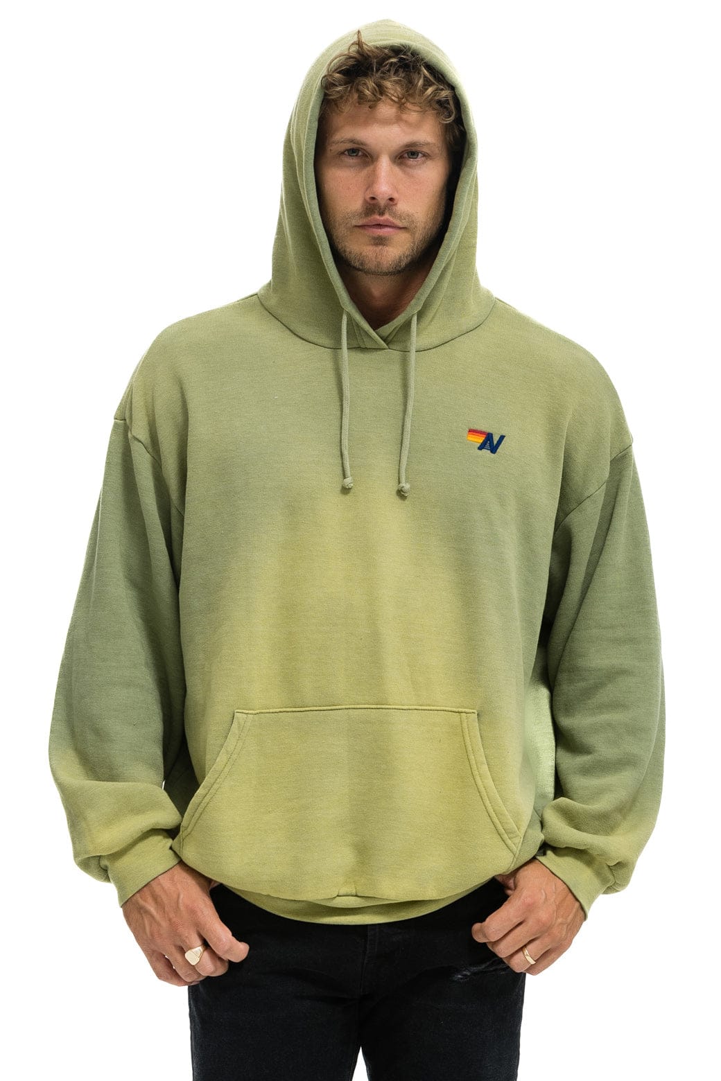ESSENTIAL RELAXED PULLOVER HOODIE - FADED ARMY - Image 2