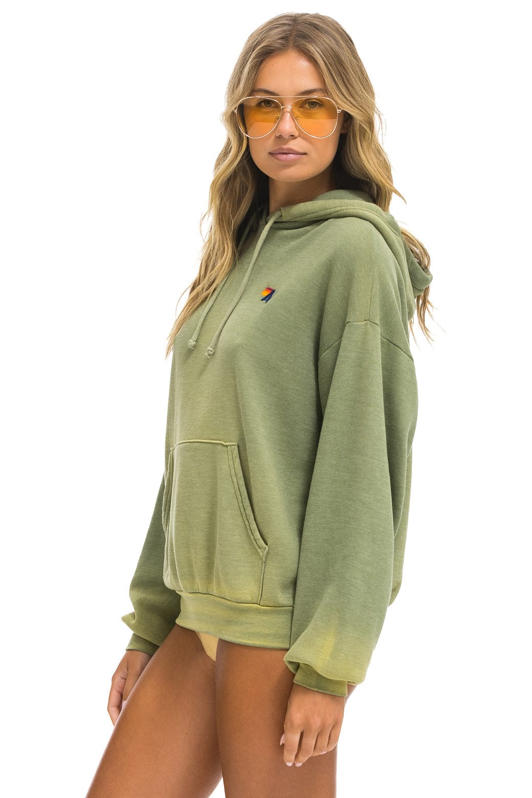 ESSENTIAL RELAXED PULLOVER HOODIE - FADED ARMY - Image 7