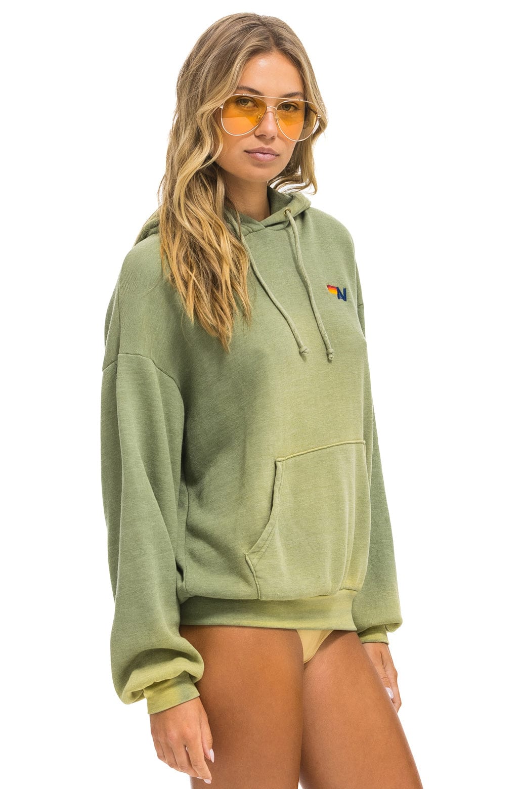 ESSENTIAL RELAXED PULLOVER HOODIE - FADED ARMY - Image 5