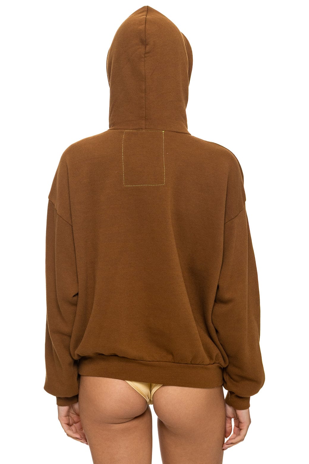 LOGO PULLOVER RELAXED HOODIE - CINNAMON - Image 9
