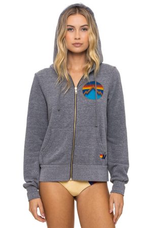 ALL SEASONS CIRCLE ZIP HOODIE - HEATHER GREY