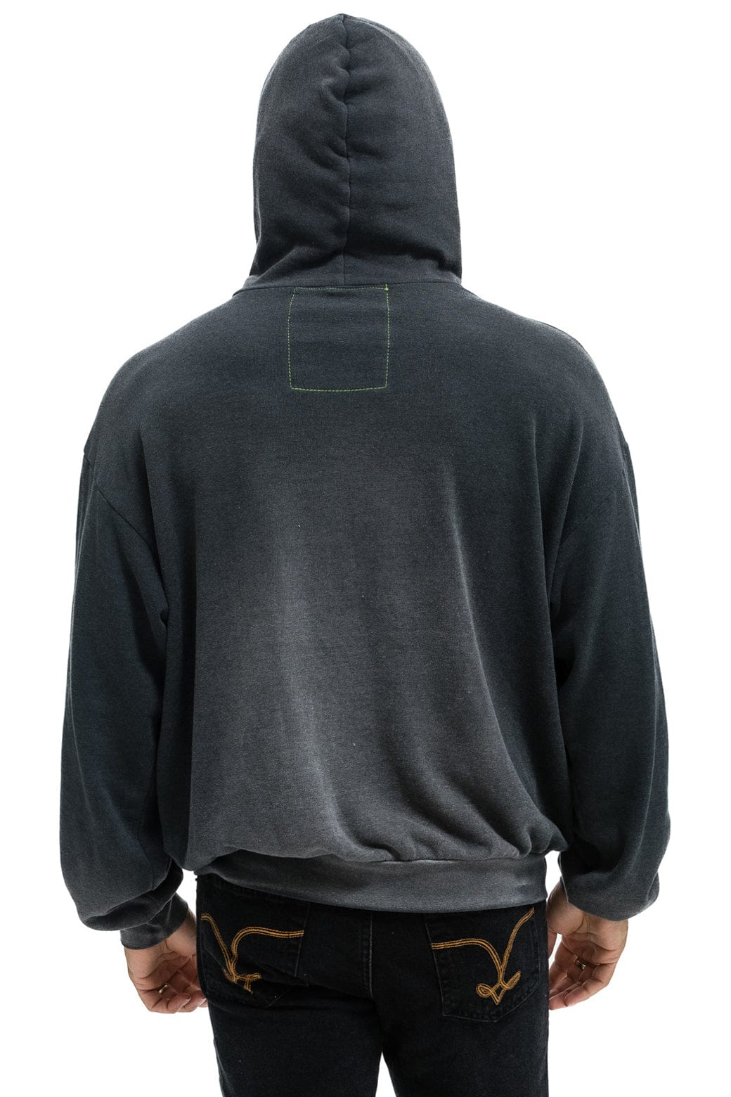 LIVE FREE + ADVENTURE PATCH PULLOVER RELAXED HOODIE - FADED SMOKE - Image 10