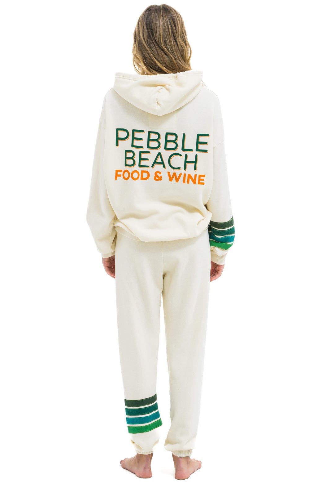 PEBBLE BEACH FOOD & WINE 2025 UNISEX SWEATPANTS - VINTAGE WHITE - Image 4
