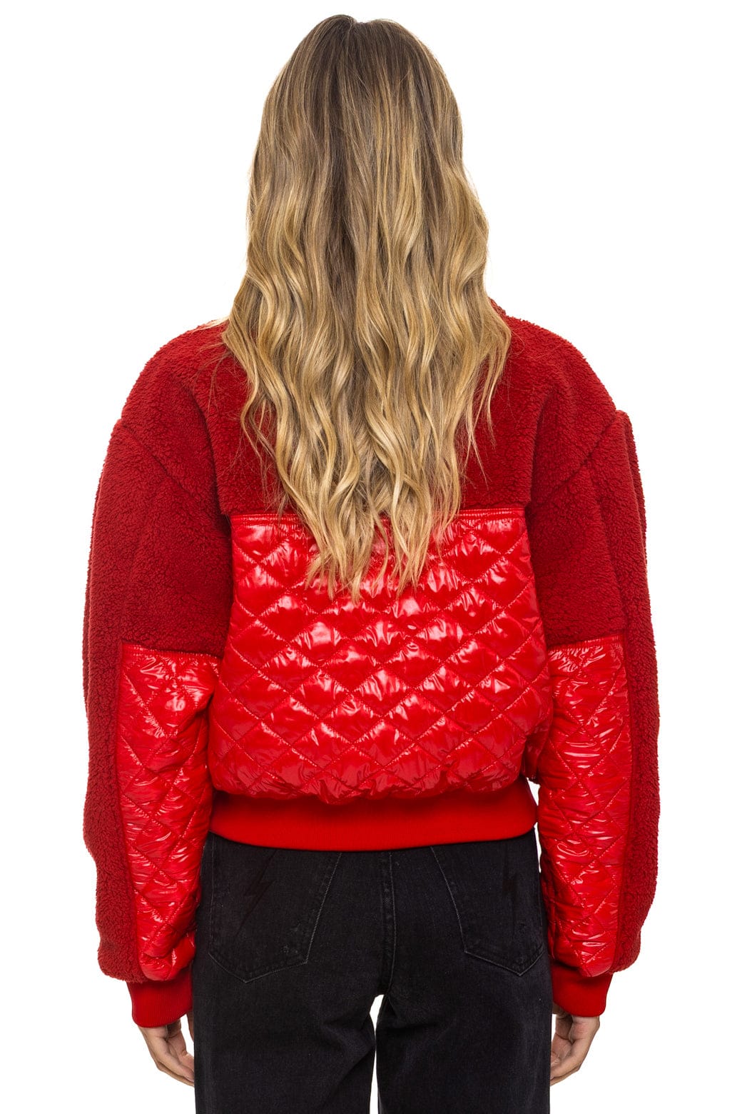 TEDDY FULL ZIP JACKET - CHERRY - Image 4