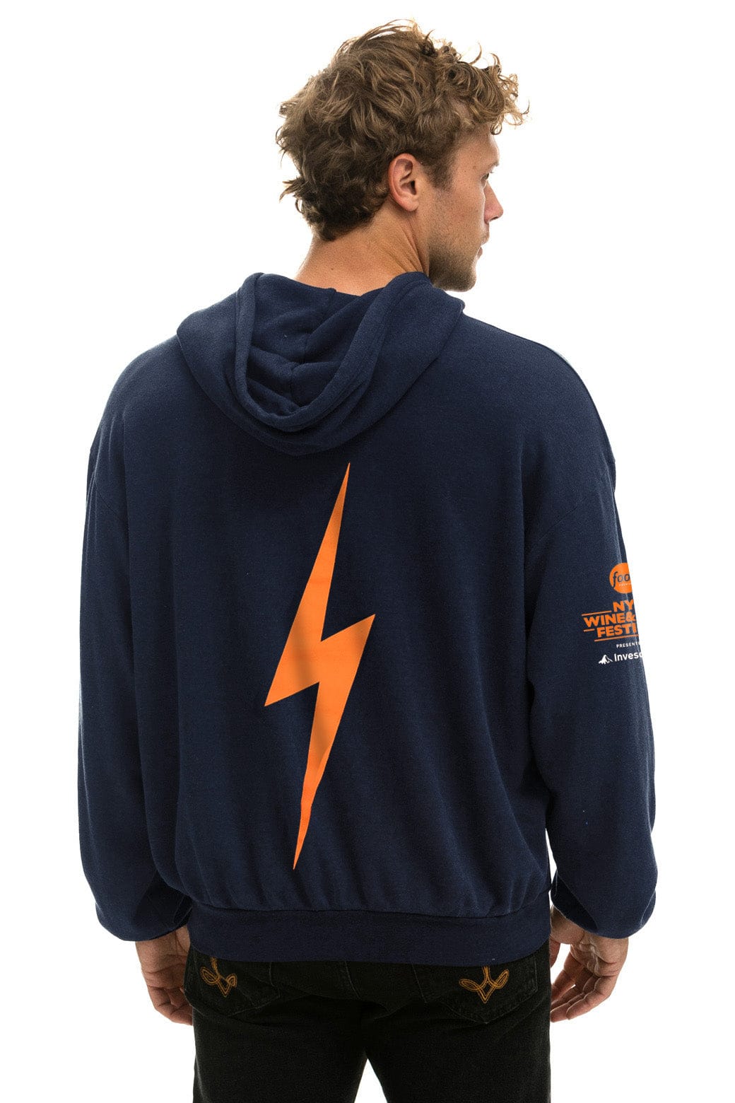 NEW YORK WINE & FOOD 2025 PULLOVER HOODIE RELAXED - NAVY - Image 4