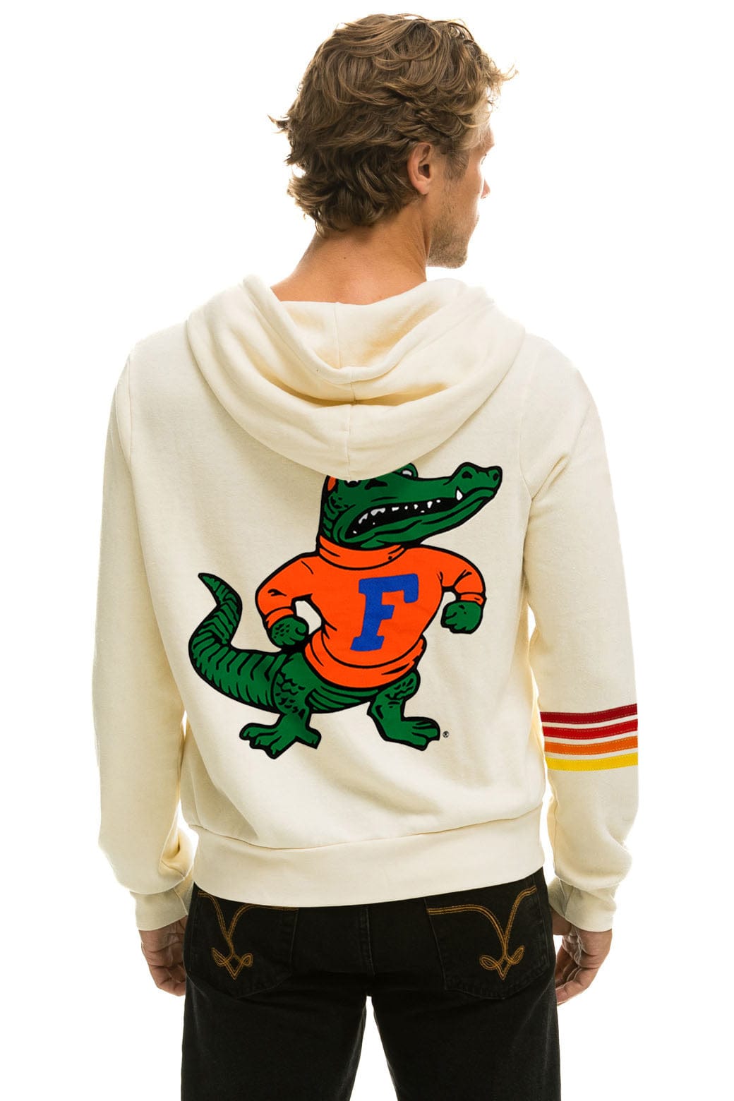 UNIVERSITY OF FLORIDA GATORS ZIP HOODIE - VINTAGE WHITE - Image 4