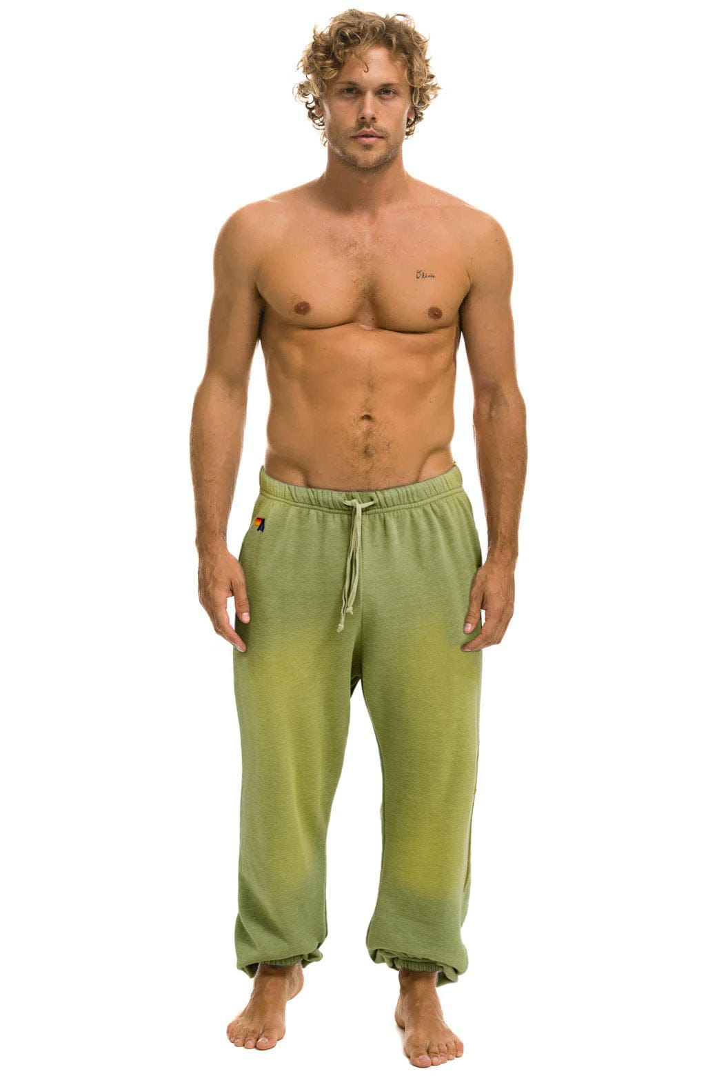 BOLT STITCH SWEATPANTS - FADED ARMY - Image 2