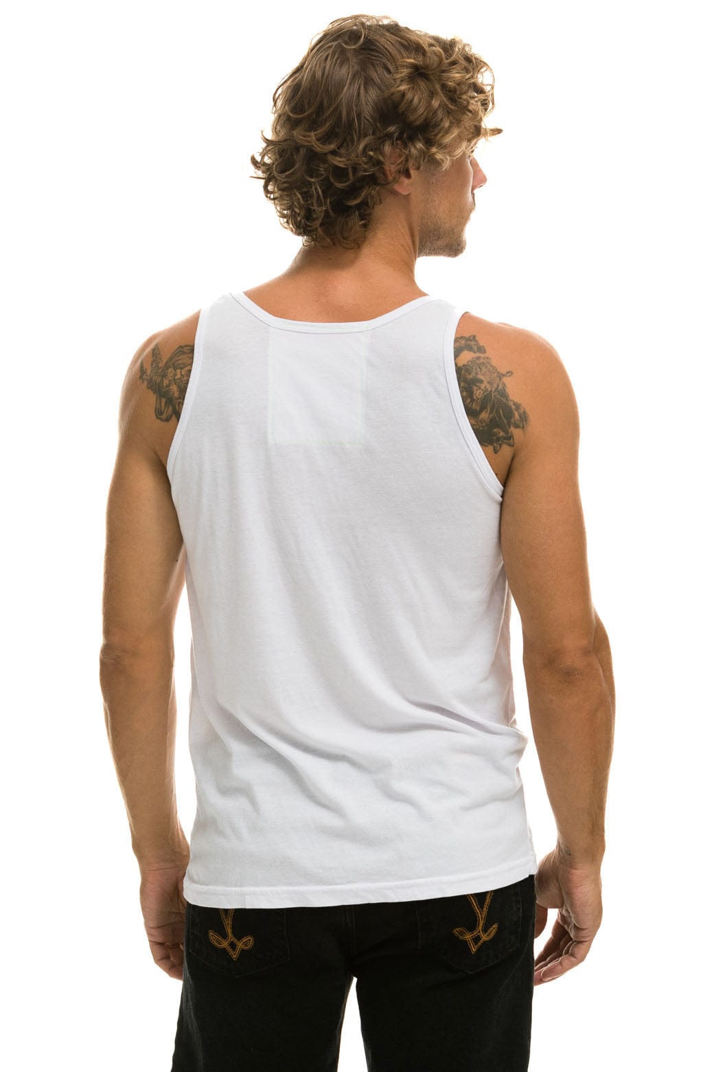 MEN'S BASIC TANK - WHITE - Image 3
