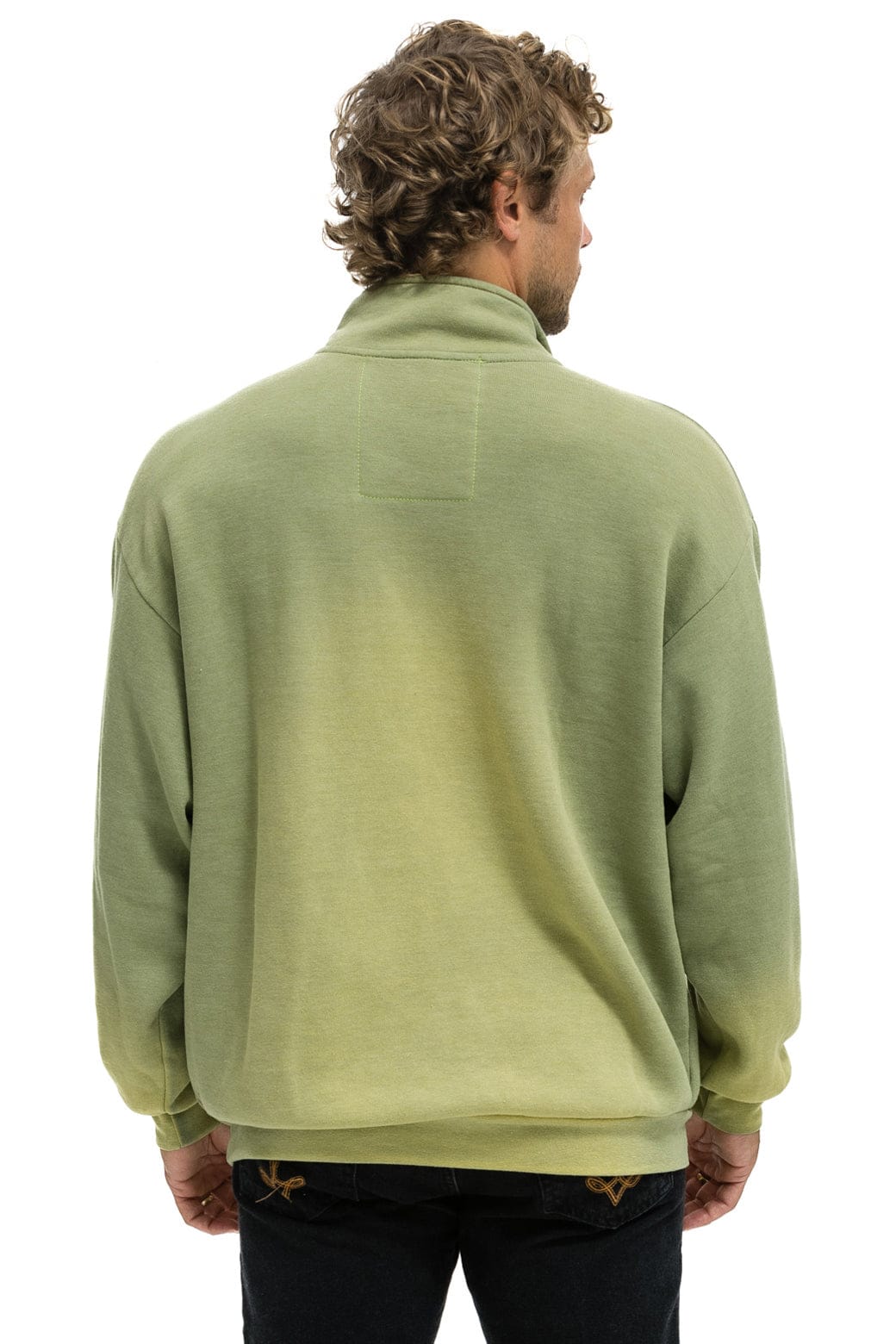 ESSENTIAL HALF ZIP RELAXED SWEATSHIRT - FADED ARMY - Image 8
