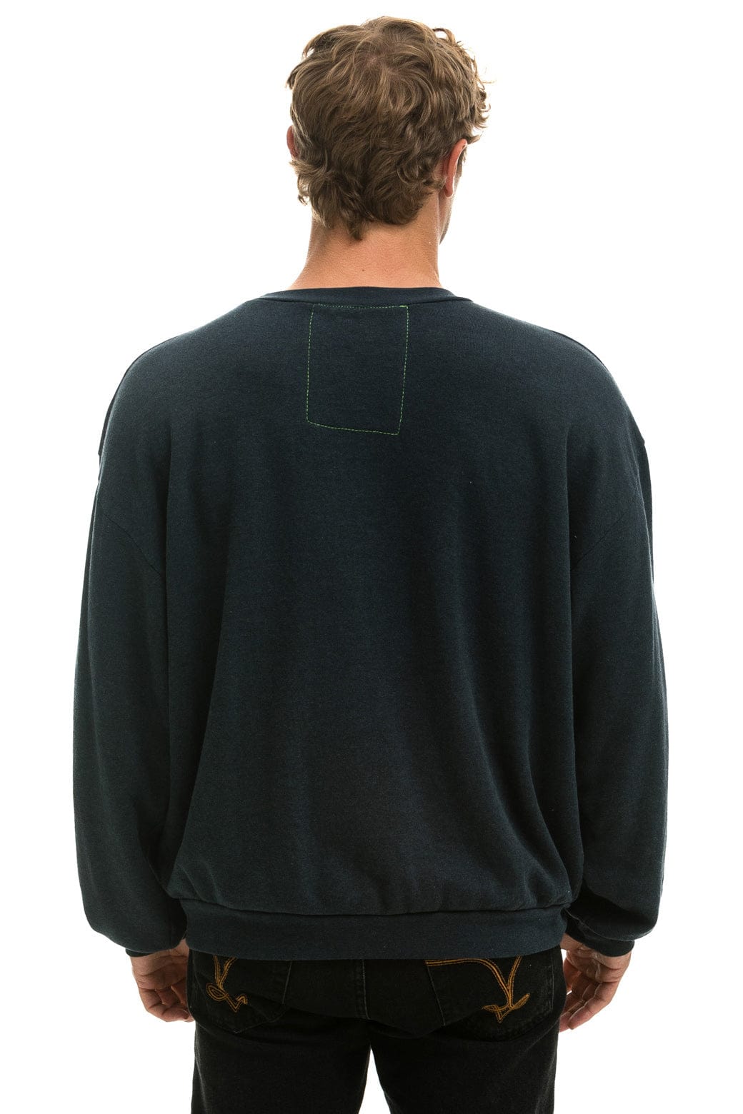 SUNSET PATCH RELAXED CREW SWEATSHIRT - CHARCOAL - Image 5