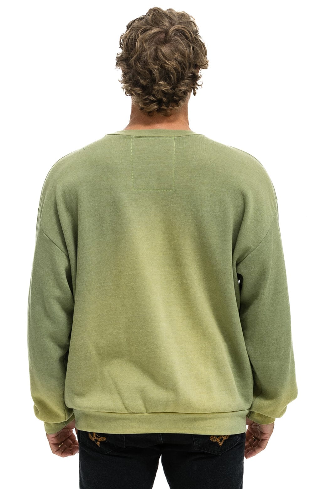 WINDSURF JUMP RELAXED CREW SWEATSHIRT - FADED ARMY - Image 8
