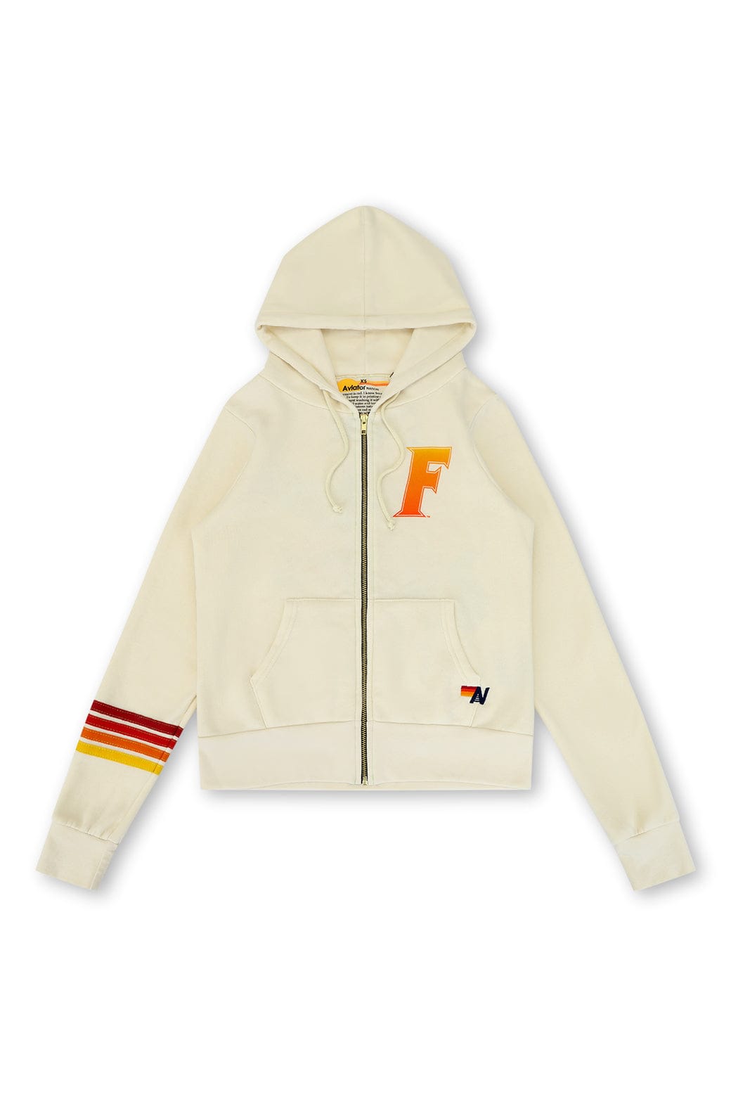 UNIVERSITY OF FLORIDA GATORS ZIP HOODIE - VINTAGE WHITE - Image 5