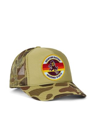 ASU X AVIATOR NATION VINTAGE LOW RISE TRUCKER - CAMO