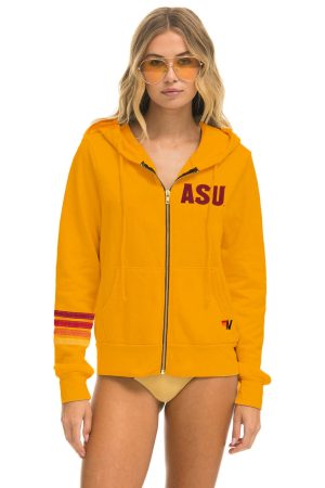 ASU FORK 'EM DEVILS ZIP HOODIE - GOLD