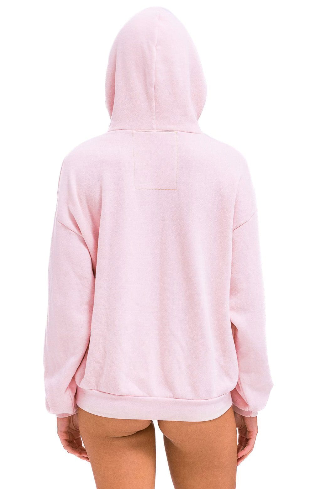 BOLT HEART PULLOVER RELAXED HOODIE - LIGHT PINK - Image 3