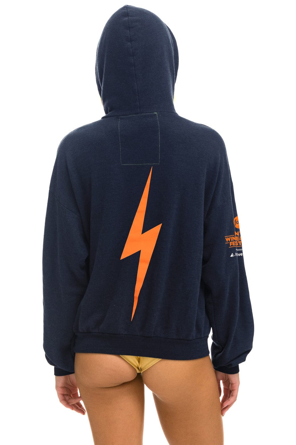 NEW YORK WINE & FOOD 2025 PULLOVER HOODIE RELAXED - NAVY - Image 3