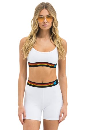 LOGO ADJUSTABLE BRALETTE - WHITE