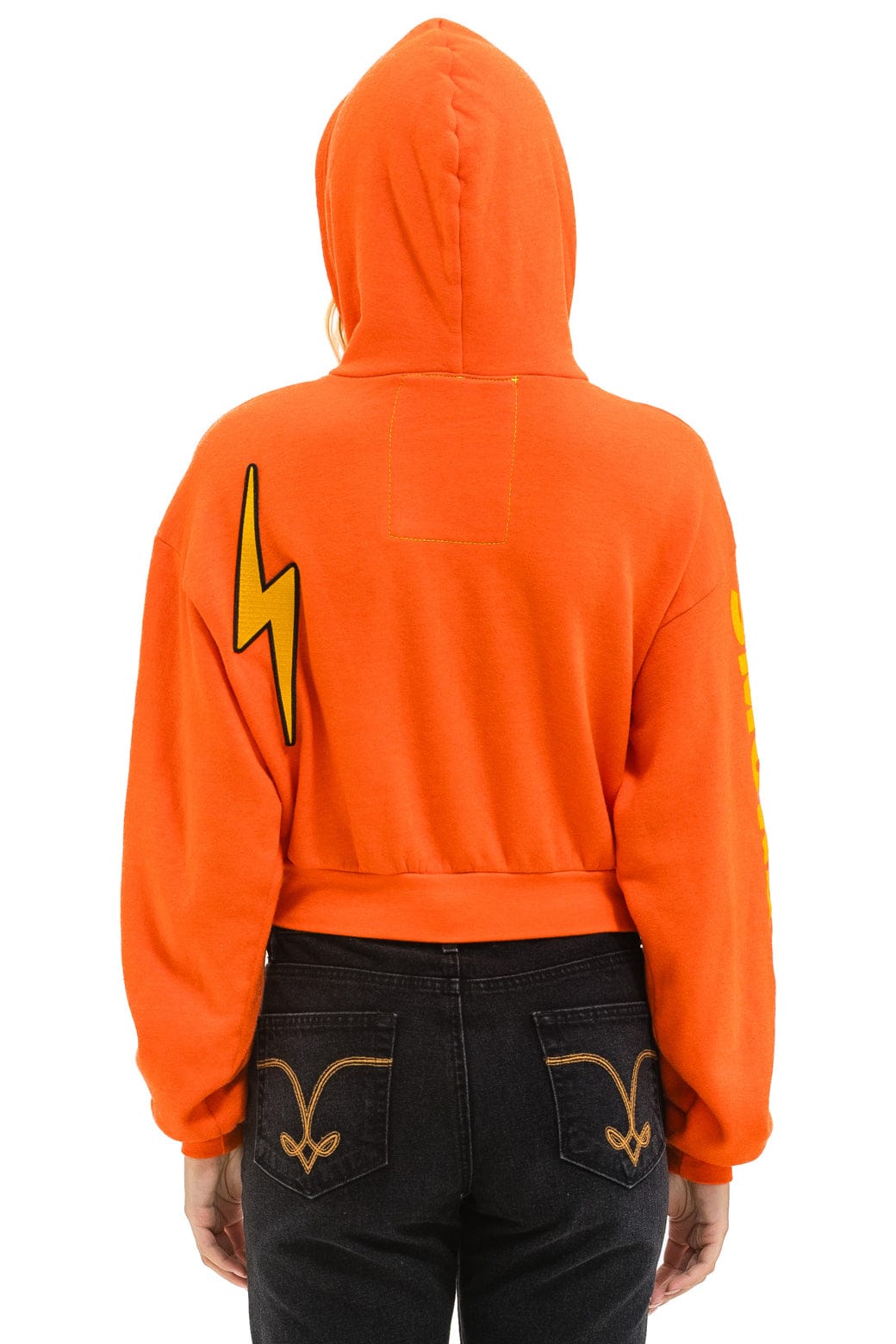 WINDY CITY SMOKEOUT 2025 CROPPED ZIP HOODIE RELAXED - ORANGE - Image 3
