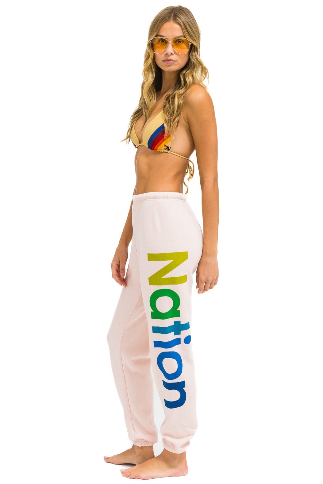 AVIATOR NATION 2 SWEATPANTS - LIGHT PINK - Image 2