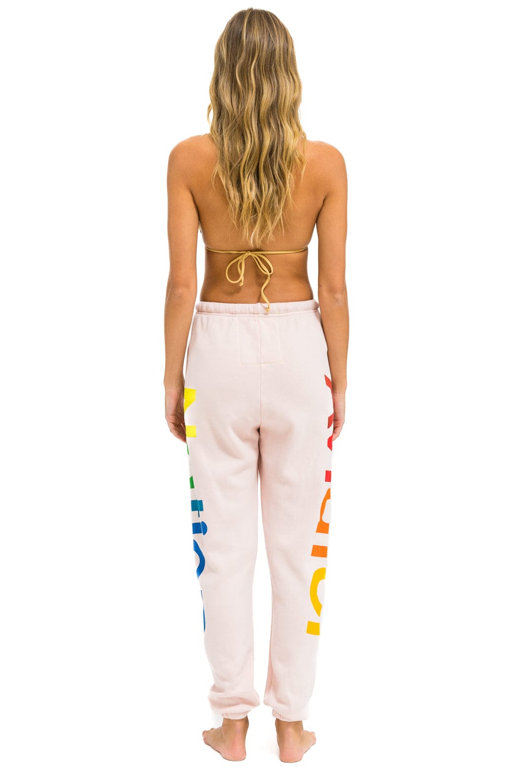 AVIATOR NATION 2 SWEATPANTS - LIGHT PINK - Image 4