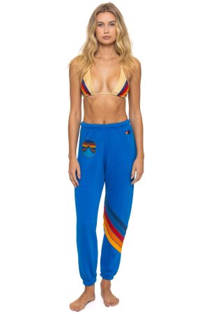 ALL SEASONS CIRCLE CHEVRON SWEATPANTS - ADVENTURE BLUE