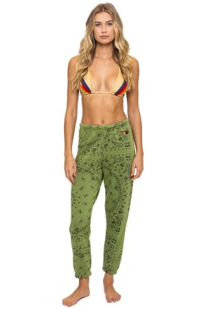 BANDANA SWEATPANTS - JUNGLE GREEN