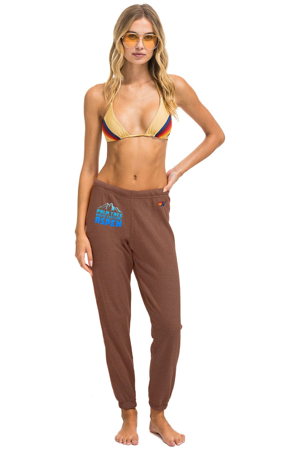 PALM TREE FESTIVAL ASPEN 2025 UNISEX SWEATPANTS - BROWN