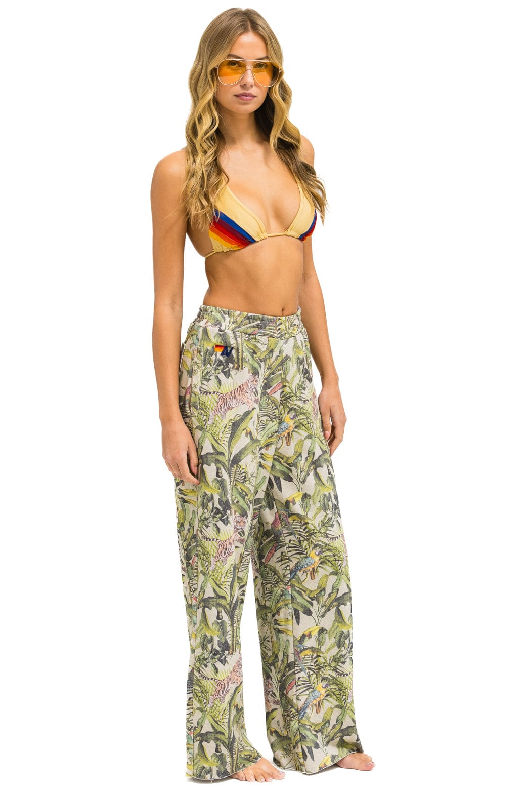 JUNGLE WIDE LEG POCKET SWEATPANTS - SAND - Image 2