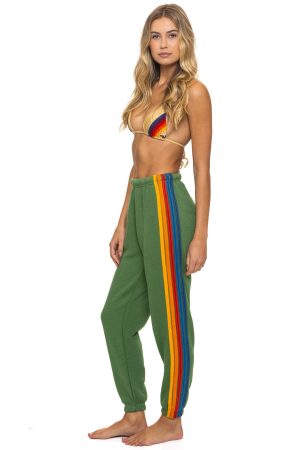 5 STRIPE SWEATPANTS - PALM