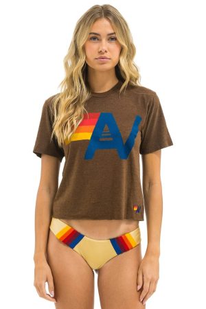 LOGO BOYFRIEND TEE - CHOCOLATE