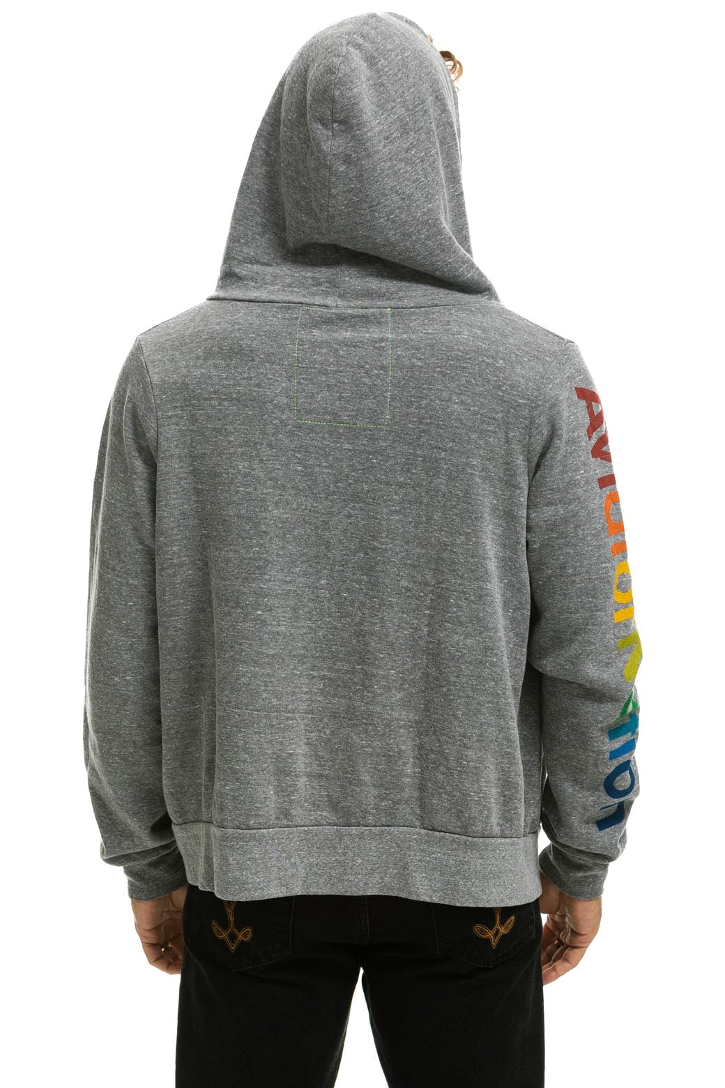 AVIATOR NATION ASPEN HOODIE - HEATHER GREY - Image 6